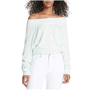 •Free People• NWT• Palisades Top• Seafog• Sm• Med